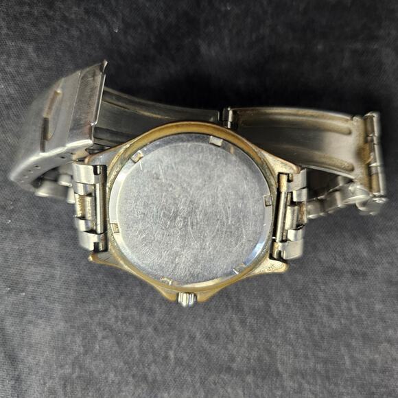 FOSSIL Men's Analog WristWATCH 100 Meters Blue Date Stainless Steel As Is - Picture 6 of 8